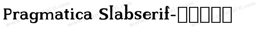 Pragmatica Slabserif字体转换